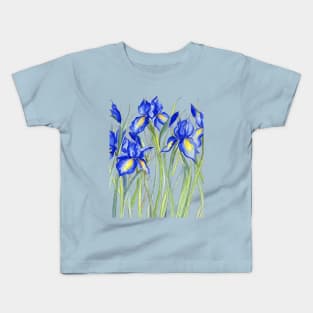 Blue Iris, Illustration Kids T-Shirt